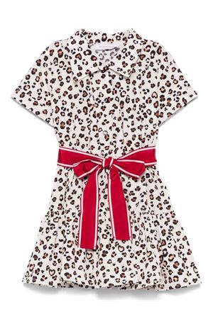 beige cotton dress MONNALISA KIDS | 11E91156060080